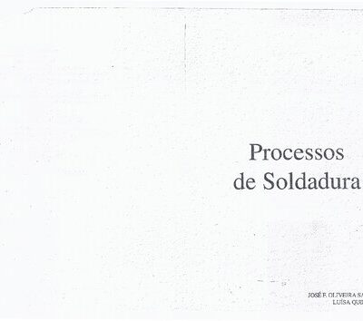 خرید و دانلود نسخه کامل کتاب Processos de soldadura