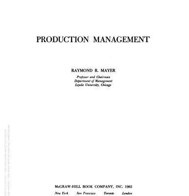خرید و دانلود نسخه کامل کتاب Production management