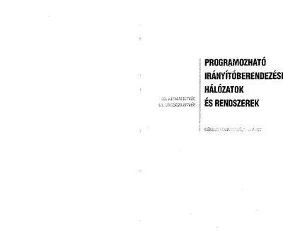 خرید و دانلود نسخه کامل کتاب Programozható irányítóberendezések, hálózatok és rendszerek