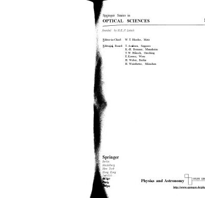 خرید و دانلود نسخه کامل کتاب Progress in Nano-Electro-Optics: Basics and Theory of Near-field Optics: v. 1 (Springer Series in Optical Sciences)