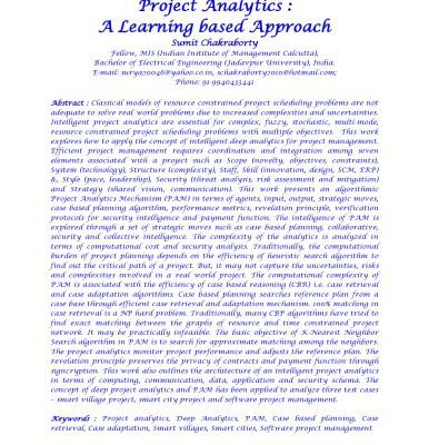 خرید و دانلود نسخه کامل کتاب Project Analytics : A Learning based Approach