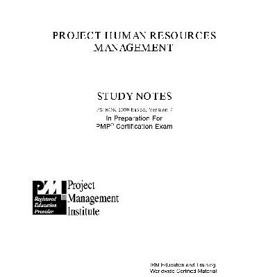 خرید و دانلود نسخه کامل کتاب Project Human Resources Management