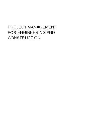 خرید و دانلود نسخه کامل کتاب Project Management for Engineering and Construction