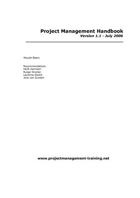 خرید و دانلود نسخه کامل کتاب Project Management Handbook