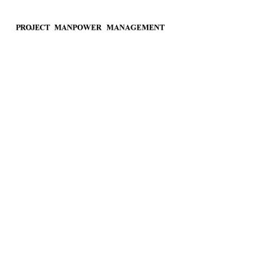 خرید و دانلود نسخه کامل کتاب Project Manpower Management: Management Processes in Construction Practice