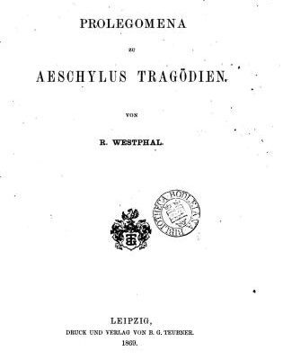 خرید و دانلود نسخه کامل کتاب Prolegomena zu Aeschylus Tragödien