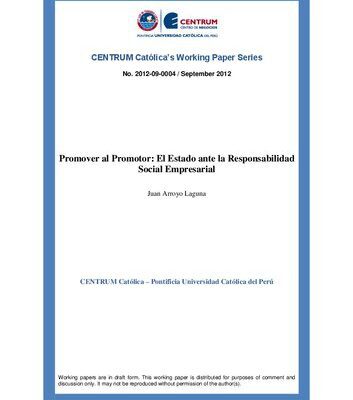 خرید و دانلود نسخه کامل کتاب Promover al Promotor: El Estado ante la Responsabilidad Social Empresarial