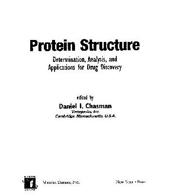 خرید و دانلود نسخه کامل کتاب Protein Structure Determination Analysis and Applications
