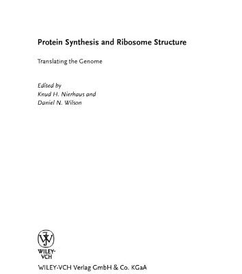 خرید و دانلود نسخه کامل کتاب Protein Synthesis And Ribosome Structure. Translating the Genome