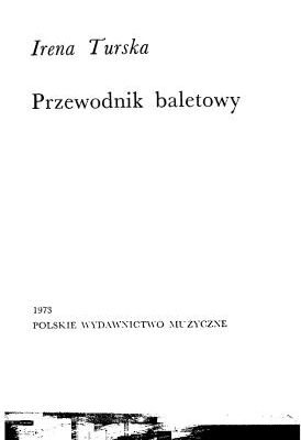 خرید و دانلود نسخه کامل کتاب Przewodnik baletowy