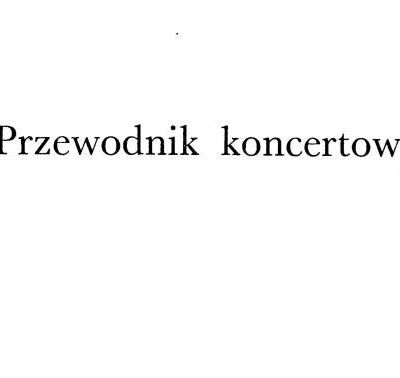 خرید و دانلود نسخه کامل کتاب Przewodnik koncertowy