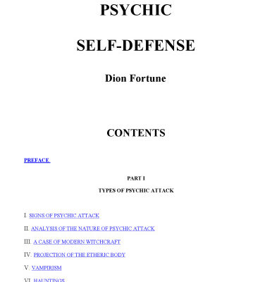 خرید و دانلود نسخه کامل کتاب Psychic Self-Defense