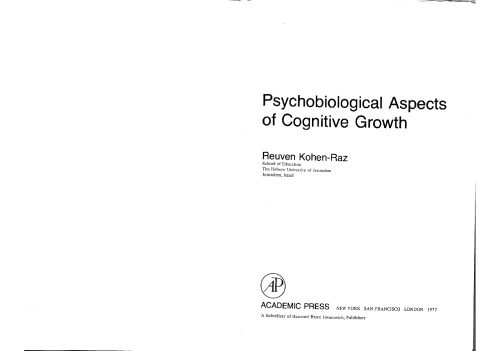 خرید و دانلود نسخه کامل کتاب Psychobiological Aspects of Cognitive Growth_68e3f6504ad92.jpeg خرید و دانلود نسخه کامل کتاب Psychobiological Aspects of Cognitive Growth