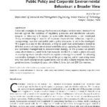خرید و دانلود نسخه کامل کتاب Public Policy and Corp Env Behavior