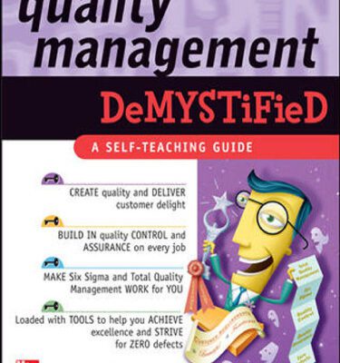 خرید و دانلود نسخه کامل کتاب Quality Management Demystified