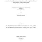 خرید و دانلود نسخه کامل کتاب Quantification of Temperature Implications and Investigation of Battery Design Options for Electrified Vehicles