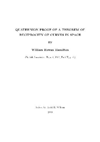 خرید و دانلود نسخه کامل کتاب Quaternion Proof of a Theorem of Reciprocity of Curves in Space_68eeb697909a4.jpeg خرید و دانلود نسخه کامل کتاب Quaternion Proof of a Theorem of Reciprocity of Curves in Space