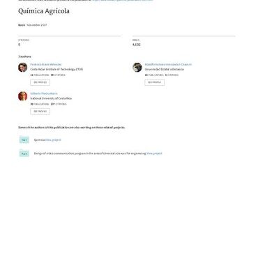 خرید و دانلود نسخه کامل کتاب Química agrícola