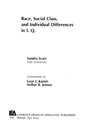 خرید و دانلود نسخه کامل کتاب Race, Social Class, and Individual Differences in I.Q.