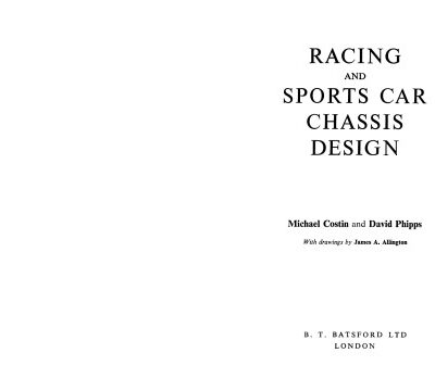 خرید و دانلود نسخه کامل کتاب Racing and Sports Car Chassis Design