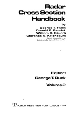 خرید و دانلود نسخه کامل کتاب Radar Cross Section Handbook. Volume 2