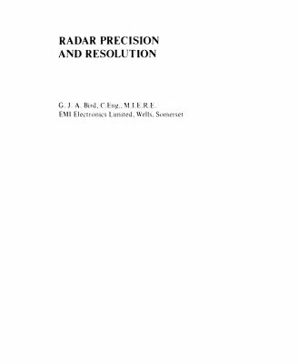 خرید و دانلود نسخه کامل کتاب Radar precision and resolution