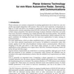 خرید و دانلود نسخه کامل کتاب Radar Technology. Chapter 15. Planar Antenna Technology for mm-Wave Automotive Radar, Sensing, and Communications
