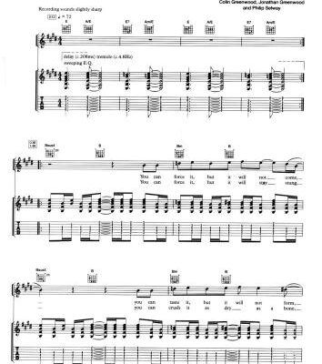 خرید و دانلود نسخه کامل کتاب Radiohead. The Bends. (TAB, chords)