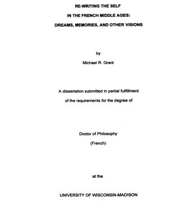خرید و دانلود نسخه کامل کتاب Re-writing the self in the French Middle Ages : dreams, memories, and other visions