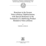 خرید و دانلود نسخه کامل کتاب Reactions in the System Nitro-cellulose/Diphenylamine with Special Reference to the Formation of a Stabilizing Product Bonded to Nitro-cellulose
