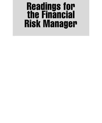خرید و دانلود نسخه کامل کتاب Readings for the Financial Risk Manager PRMIA FRM