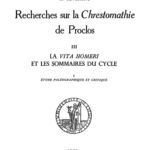 خرید و دانلود نسخه کامل کتاب Recherches sur la Chrestomathie de Proclos