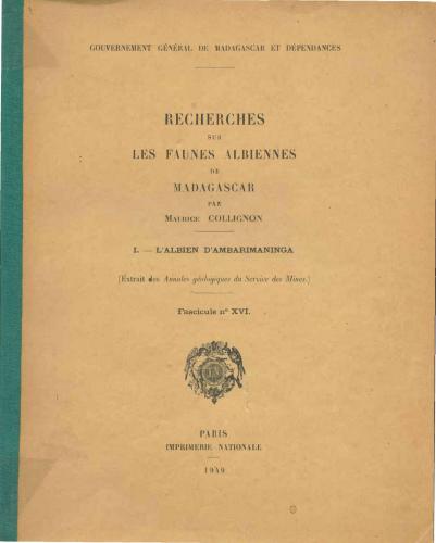 خرید و دانلود نسخه کامل کتاب Recherches sur les faunes albiennes de Madagascar I – L’Albien d’Ambarimaninga_68e8a6482669c.jpeg خرید و دانلود نسخه کامل کتاب Recherches sur les faunes albiennes de Madagascar I – L’Albien d’Ambarimaninga