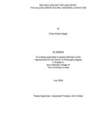 خرید و دانلود نسخه کامل کتاب Reconciling matter and spirit: The Galenic brain in early modern literature