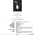 خرید و دانلود نسخه کامل کتاب Recording the Classics: Maestros, Music, and Technology