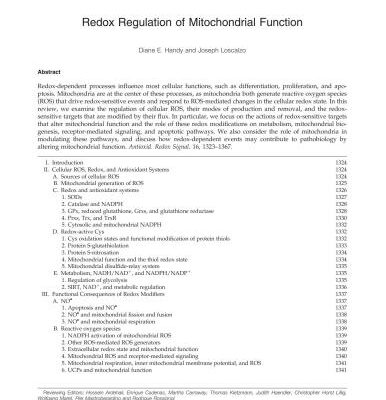 خرید و دانلود نسخه کامل کتاب Redox Regulation of Mitochondrial Function
