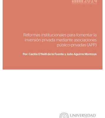 خرید و دانلود نسخه کامل کتاب Reformas institucionales para fomentar la inversión privada mediante asociaciones público-privadas (APP)