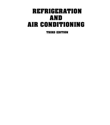 خرید و دانلود نسخه کامل کتاب Refrigeration and Air-Conditioning
