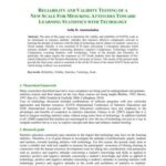 خرید و دانلود نسخه کامل کتاب Reliability and validity testing of a new scale for mesuring attitudes toward learning statistics with techology
