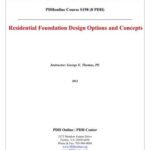 خرید و دانلود نسخه کامل کتاب Residential Foundation Design Options and Concepts