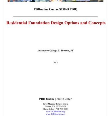 خرید و دانلود نسخه کامل کتاب Residential Foundation Design Options and Concepts