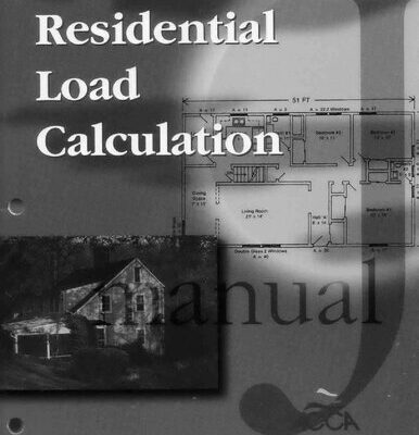 خرید و دانلود نسخه کامل کتاب Residential Load Calculation Manual J®, 7th Edition