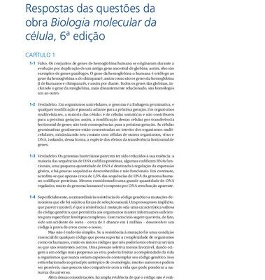 خرید و دانلود نسخه کامل کتاب Respostas das questões da obra Biologia molecular da célula