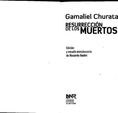 خرید و دانلود نسخه کامل کتاب Resurrección de los muertos. Alfabeto del incognoscible