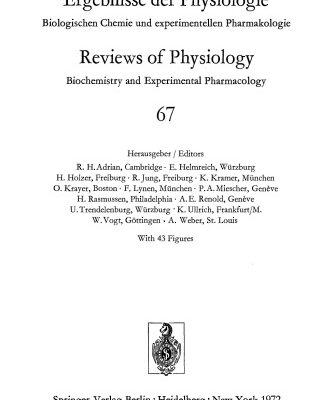 خرید و دانلود نسخه کامل کتاب Reviews of Physiology Biochemistry and Experimental Pharmacology, Volume 67