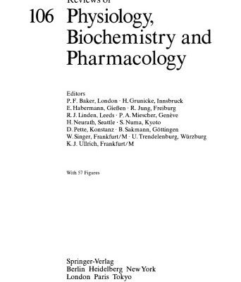 خرید و دانلود نسخه کامل کتاب Reviews of Physiology, Biochemistry and Pharmacology, Volume 106