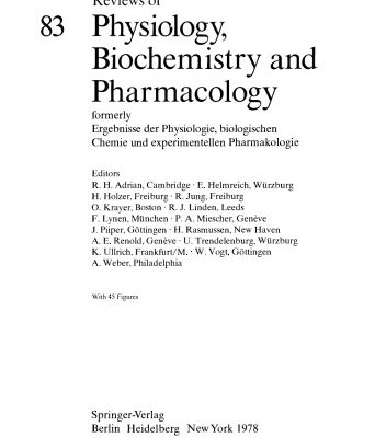 خرید و دانلود نسخه کامل کتاب Reviews of Physiology, Biochemistry and Pharmacology, Volume 83