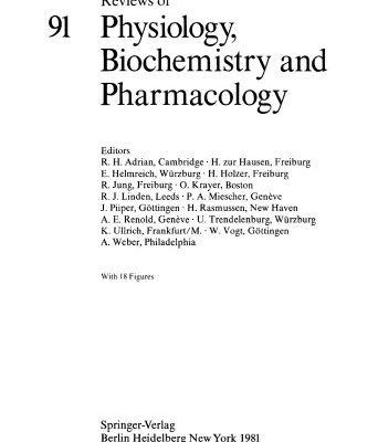 خرید و دانلود نسخه کامل کتاب Reviews of Physiology, Biochemistry and Pharmacology, Volume 91