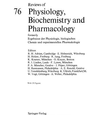 خرید و دانلود نسخه کامل کتاب Reviews of Physiology, Biochemistry and Pharmacology, Volume 76