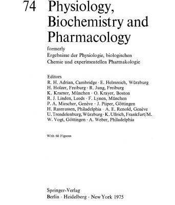 خرید و دانلود نسخه کامل کتاب Reviews of Physiology, Biochemistry and Pharmacology, Volume 74